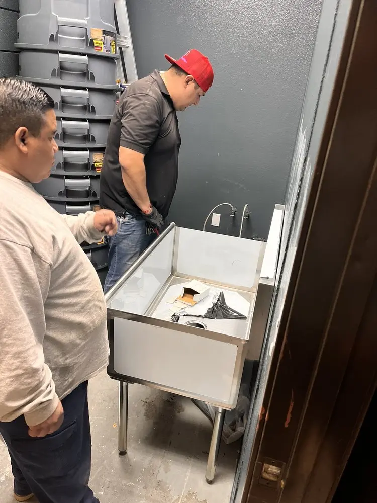 Commercial plumbing and sink installation in Gardendale